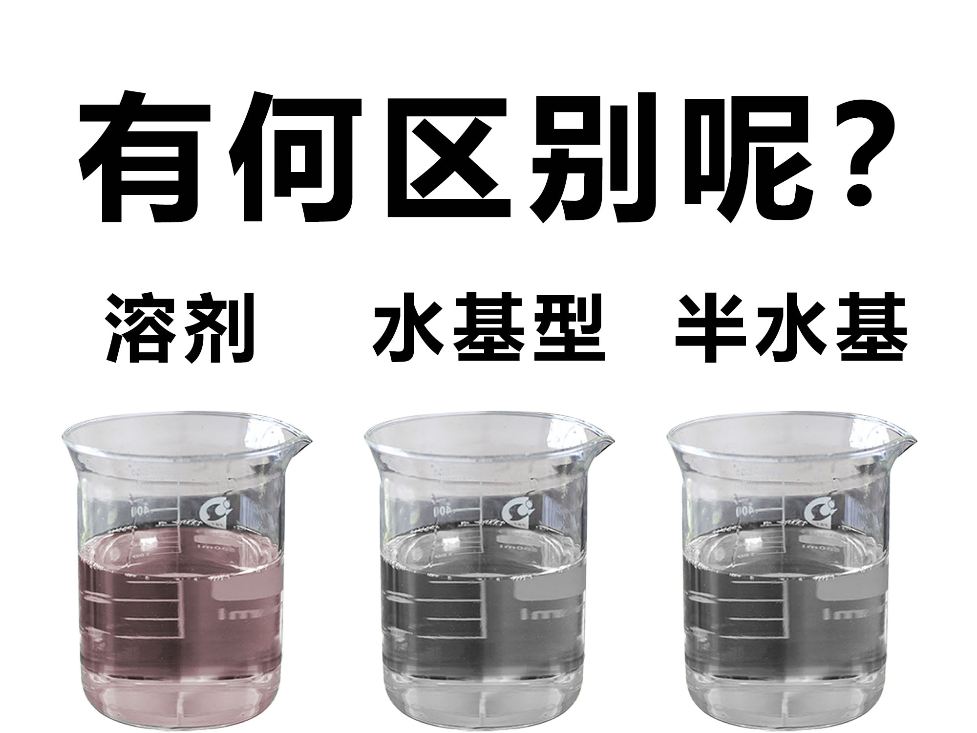 溶劑清洗劑、水基型清洗劑和半水基型清洗劑區別。